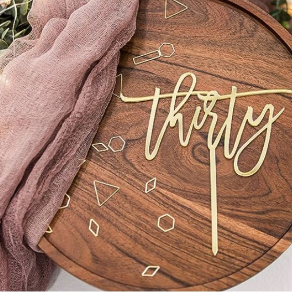 Brand new thirty cake topper